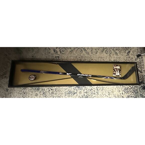 Jordan Staal autographed full-size stick and puck framed with PSA certification - Picture 1 of 5